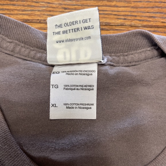 Old Guys Rule Shirt Size XL Mens Ford F100 F150 1950 Hot Rods Tee T-shirt‎ Gray - Picture 6 of 7